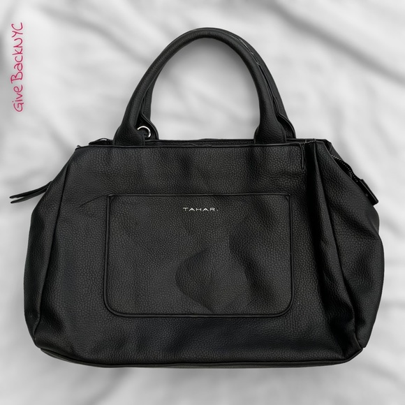 Tahari Handbags - TAHARI Satchel Handbag in Black